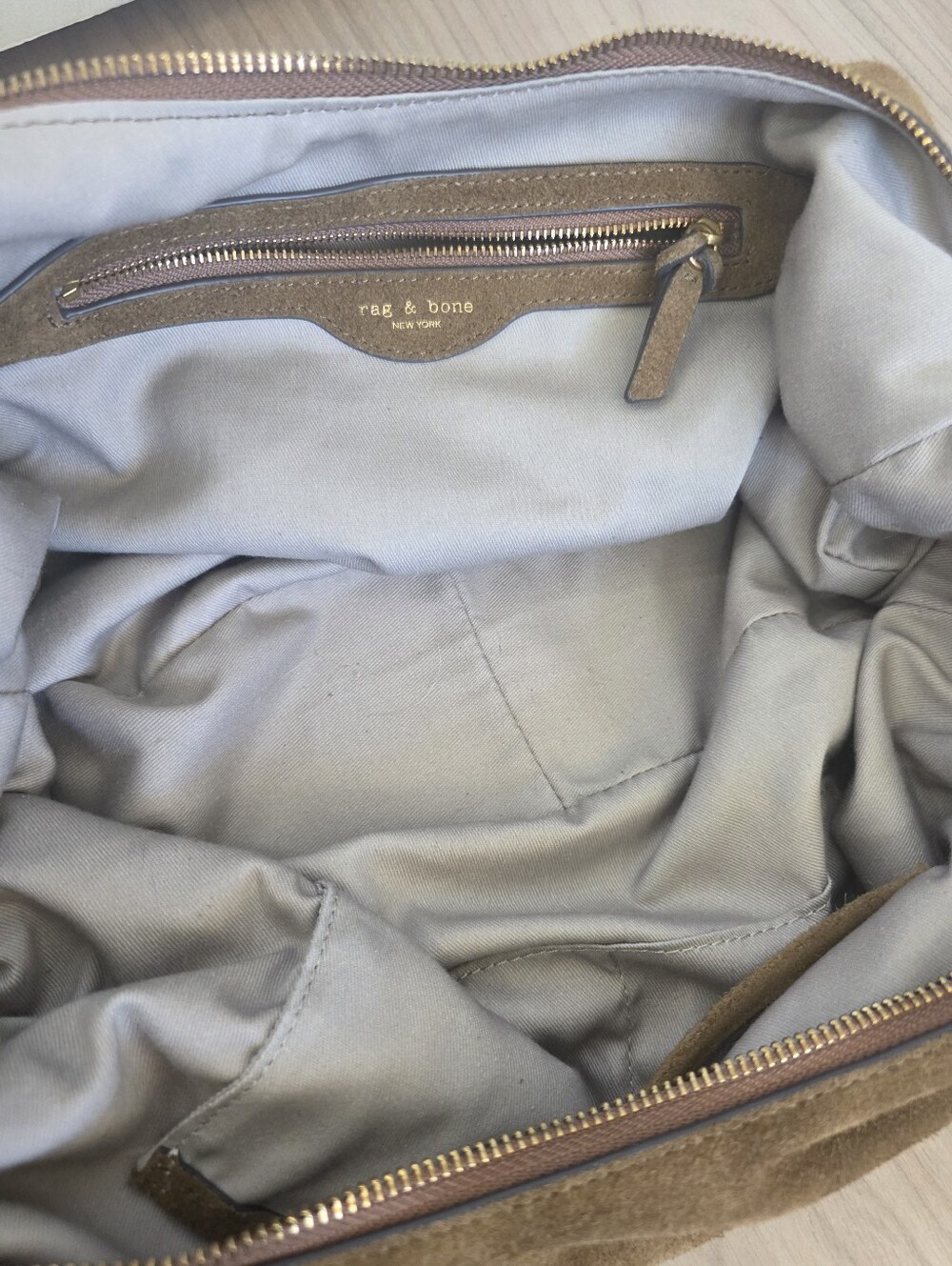 Rag & Bone Hudson Large Hobo Brown Suede leather bag - Picture 8 of 13